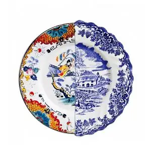 o5正品意大利sel 骨瓷餐盘(小号) hybrid中西文化碰撞系列