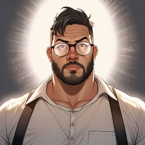 戴眼镜胖子卡通头像来啦!😎