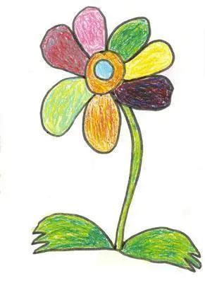 简笔画花卉大全各种植物花儿简笔画图片一年级植物简笔画五色梅简笔画