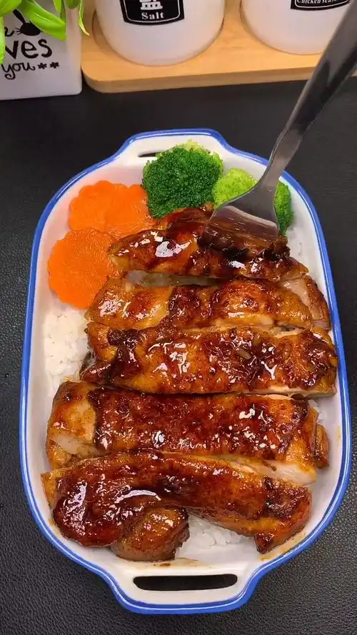 家庭版叉烧鸡腿饭