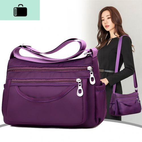 多层单肩包斜挎包轻便布包背包牛津布女包帆布大容量妈妈包包new lake