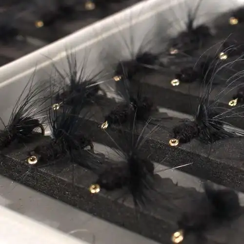 飞蝇路亚饵 昆虫鱼钩 仿生钩 批发40件黑蚂蚁飞饵 特价飞蝇钓