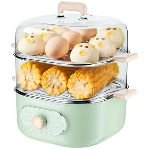 美的电蒸锅多功能家用小型双层蒸汽锅