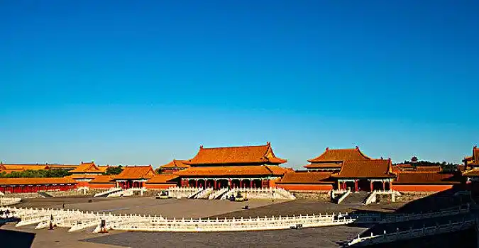 北京故宫太和门广场