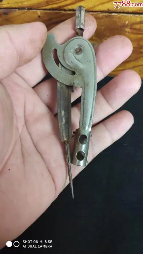 上世纪5060年代老式圆规可换头铅笔头民俗老物品