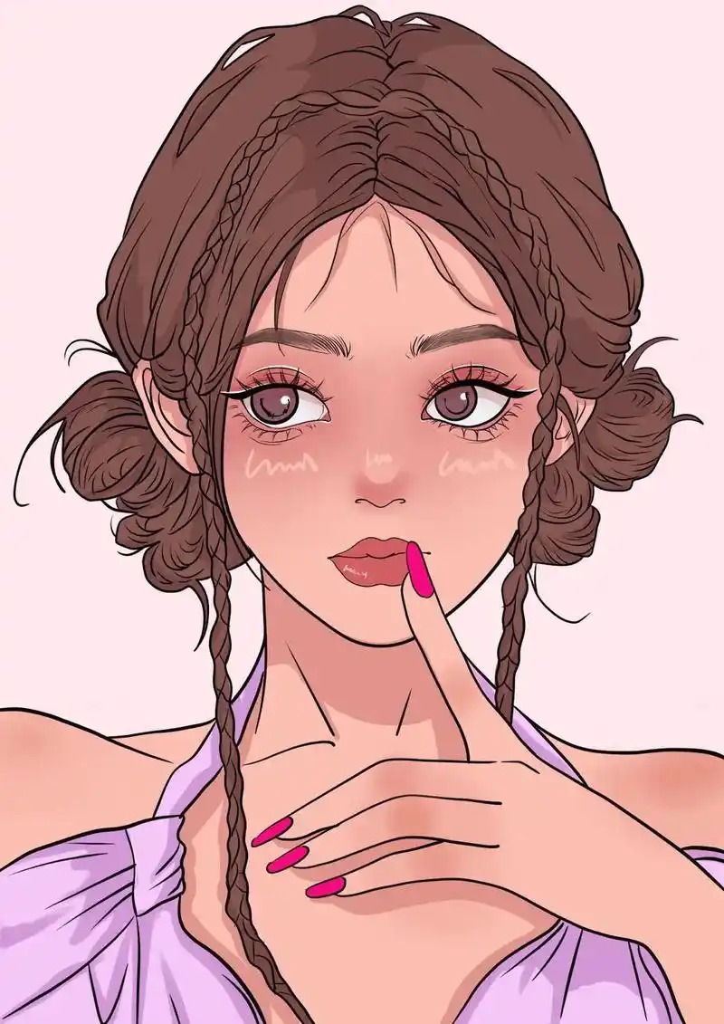 美丽女孩.#绘画练习 #平板绘画 #纯手绘 - 抖音