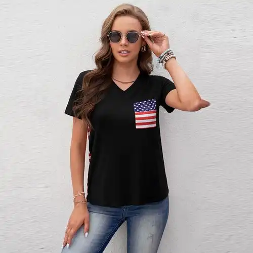 美国国旗t恤衫图片