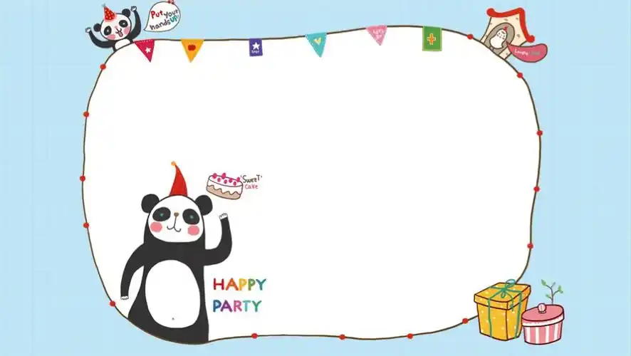 第908期:可爱欢乐卡通儿童ppt模板,可直接编辑