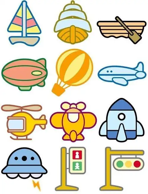 简笔画 卡通ui图标 ui设计