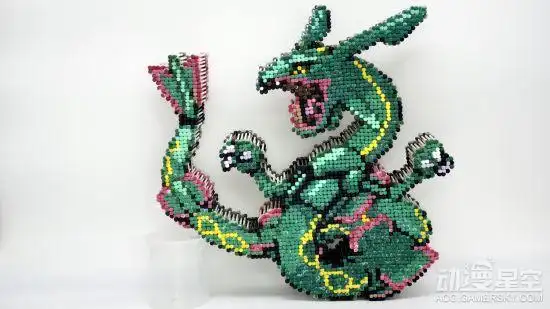 日本手工大佬制作祢豆子棉棒图画马赛克风格超赞