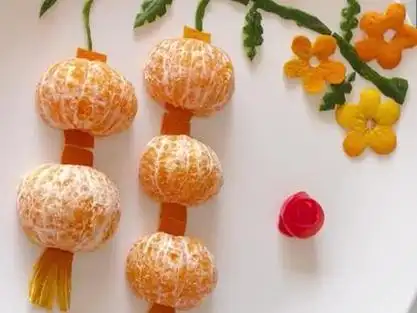 手工制作,简单又好看的创意橘子水果拼盘摆盘技巧教程,创意儿童一二