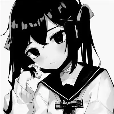 ins黑白动漫女头 超火的日系ins风漫画头像黑白女生高清好看图片_女生