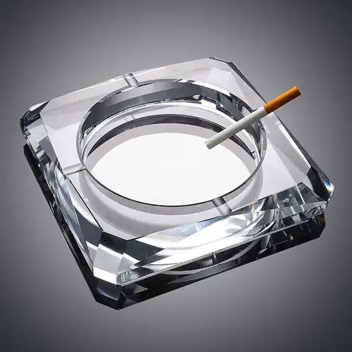 水晶 玻璃烟灰缸 时尚创意礼品 定制精品欧式潮流烟缸 办公室客厅