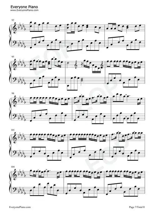 把回忆拼好给你-我们之间的回忆全部都小心地收集-抖音热歌五线谱预览