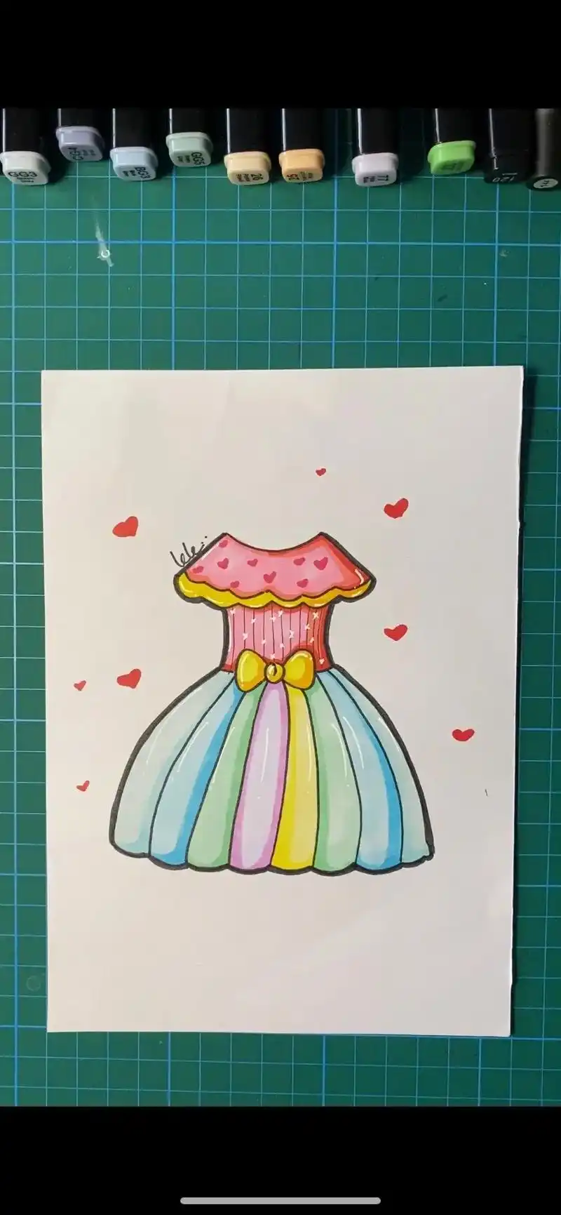 宝宝们公主裙简笔画图文教程来啦快点来学起来吧