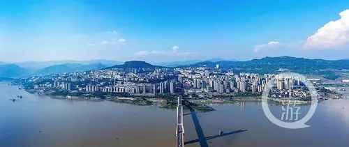 《云阳新城全景图》 凌育清 摄于云阳县盘龙街道