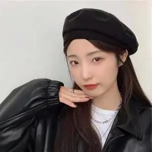 方脸适合的帽子英伦