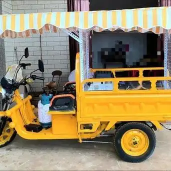 三轮车摆摊电动三轮车改装小吃架炸串烧架子饭团煎饼小吃架凉皮架