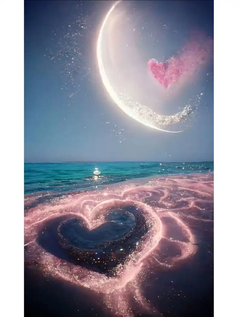 粉色图片篇星辰大海爱心 粉色少女心