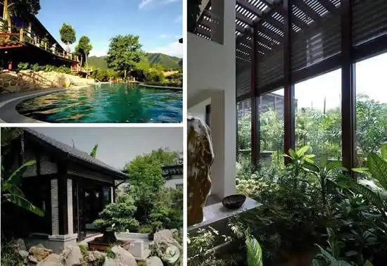 豪宅透漏着中国风马云豪宅中式的沉稳这套名为"桃花源"别墅位于杭州