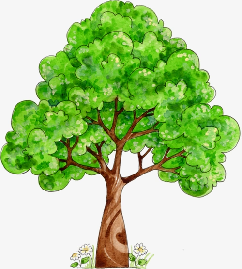 可爱的卡通树免抠图