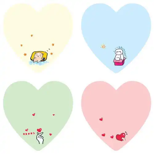 精选韩国ins便利贴可爱卡通少女学生用创意可撕便签本自粘标记小本子