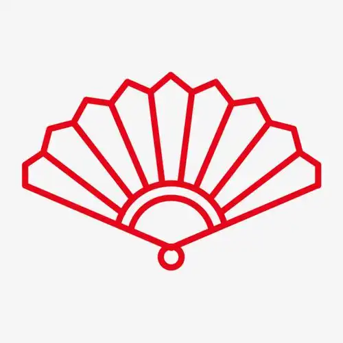 红色线条扇子png素材下载_高清图片png格式(编号:18874712)-90设计