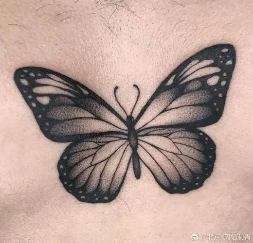 蝴蝶纹身##纹身设计##北京周忆刺青