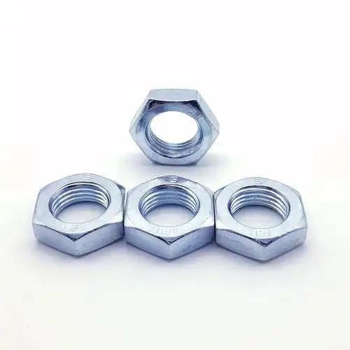 1 六角薄螺母 4.8级外六角螺帽碳钢镀锌现货