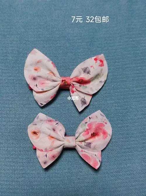 蝴蝶结手工制作diy头花头夹发饰