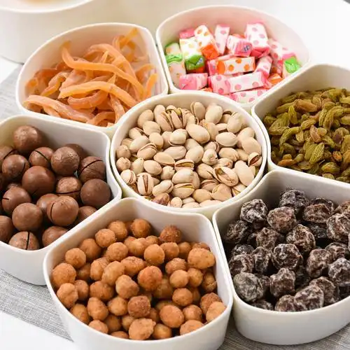 欧式创意果盒分格带盖干果盒加厚水果盘家用客厅零食