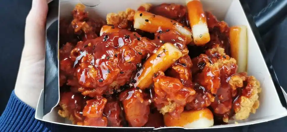 无骨炸鸡 年糕图片