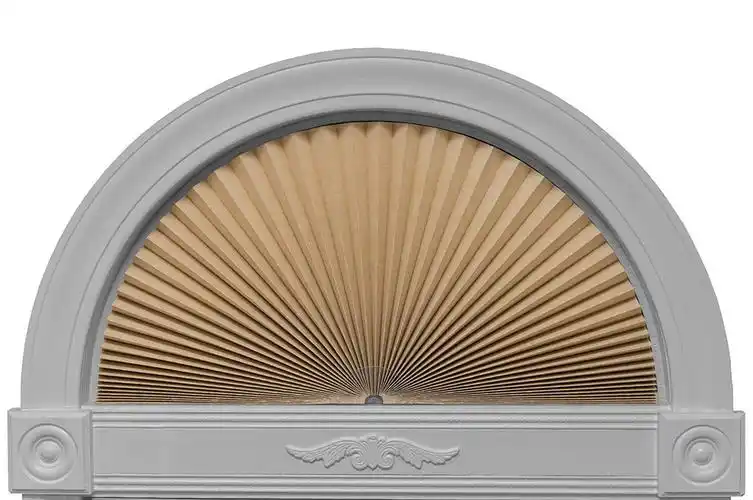 半圆窗帘弧形窗帘扇形百折帘伞形百褶窗帘欧式时尚窗帘