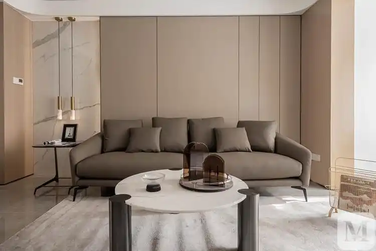 轻奢客厅背景墙装修效果图