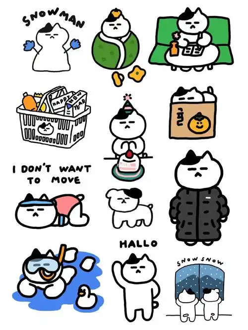 vol76韩系手帐贴纸素材