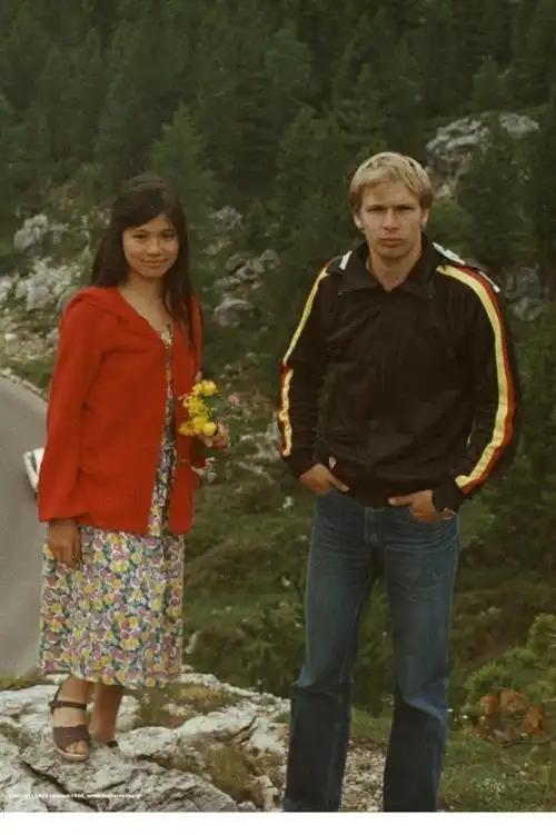 70年代翁美玲与荷兰男友莱得鲍私密照曝光,学生时代真清纯