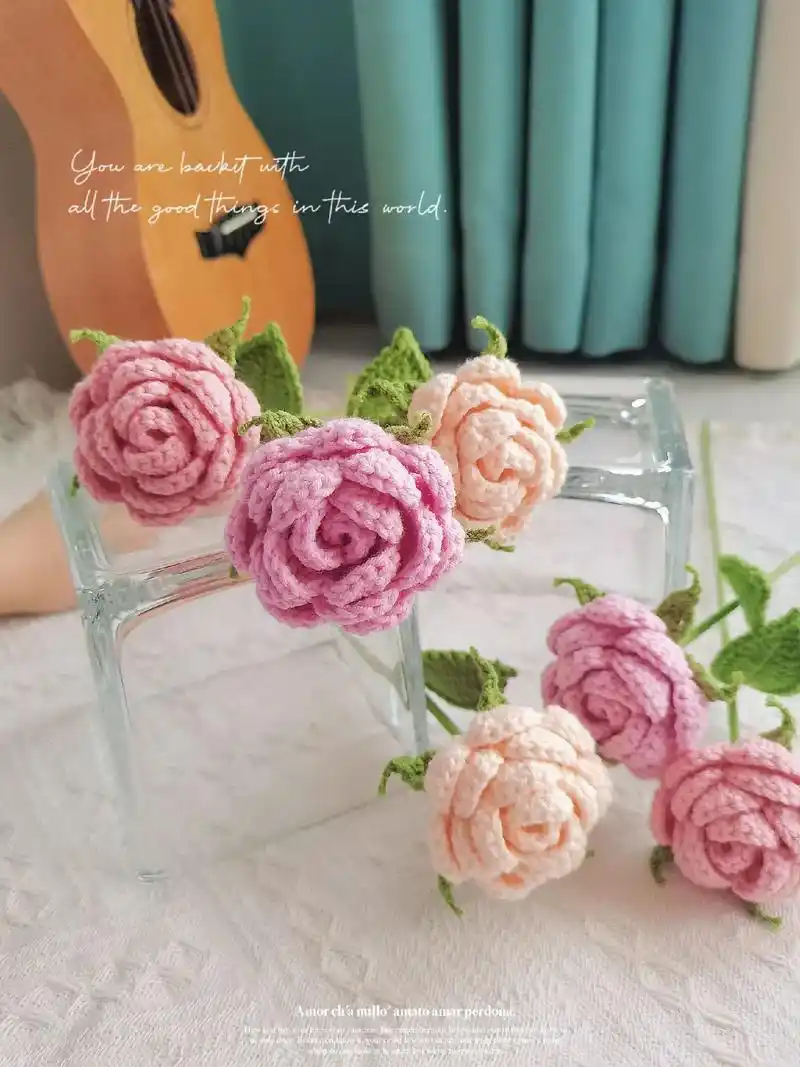 玫瑰花图解来啦～来啦.花瓣 r1:立53ch,倒2回钩52x - 抖音