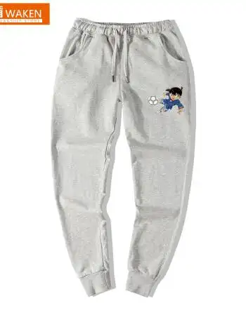 柯南名侦探动漫卡通人物秋季毛圈小脚卫裤运动裤 12 s_ 3折现价79元