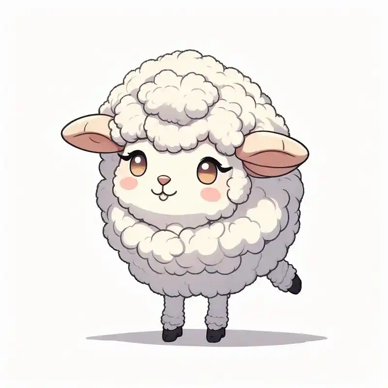 超萌羊咩咩卡通头像99