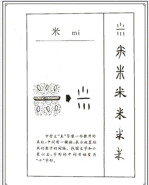98今日汉字"米"解析98