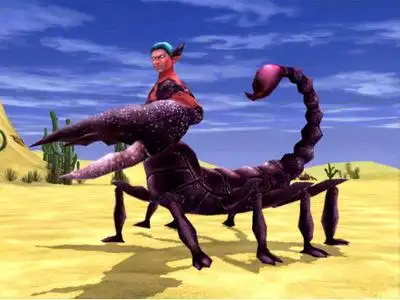 领袖——亚蒙所蛊惑,被迫与沙漠中的蝎子结合成了一种半人半虫的怪物