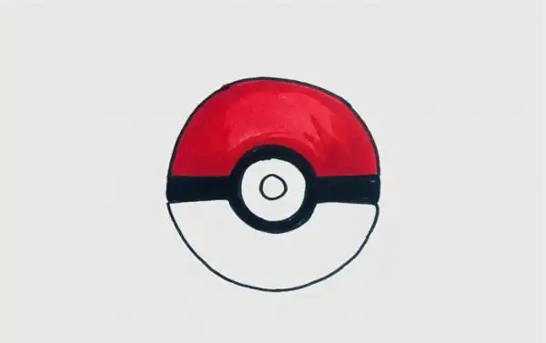 神奇宝贝球怎么画