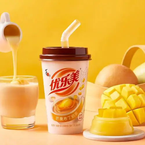 喜之郎优乐优乐美美红豆果奶茶整箱红枣燕麦芒果杯装奶茶