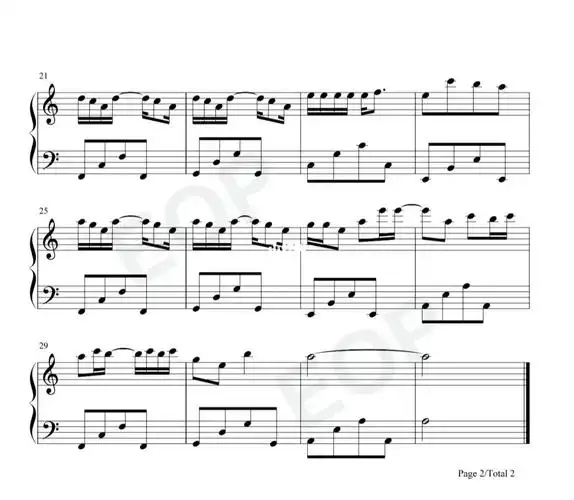 钢琴谱不负人间