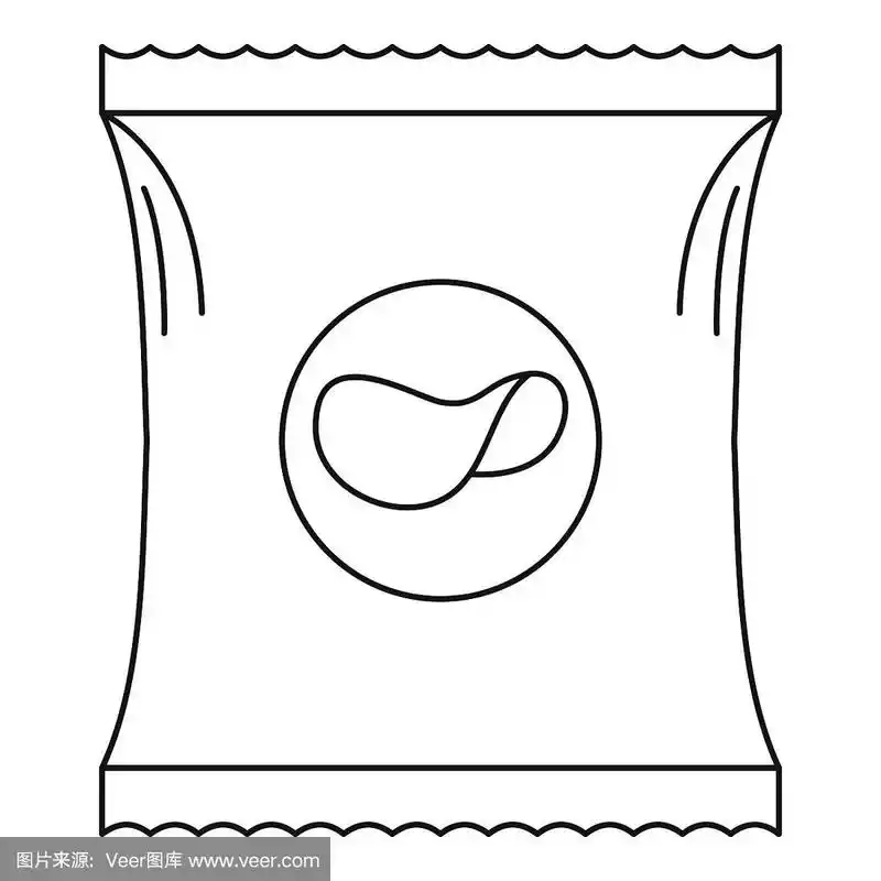 薯片,轮廓,计算机图标,绘画插图,膳食