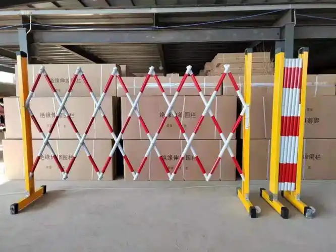 伸缩围栏玻璃钢绝缘伸缩管式围栏电力安全施工围栏可移动护栏幼儿园