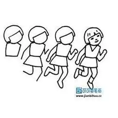 群跑步简笔画一群跑步的人简笔画儿童跑步运动简笔画第4页儿童跑步简