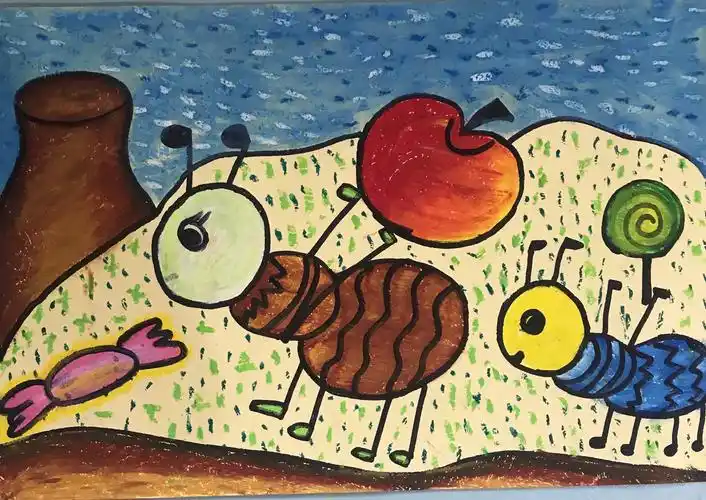 主题四《蚂蚁搬家》让幼儿了解蚂蚁是昆虫,了解蚂蚁的结构和造型,学习