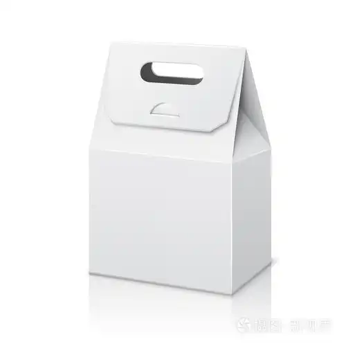 张空白的纸包装袋用提手
