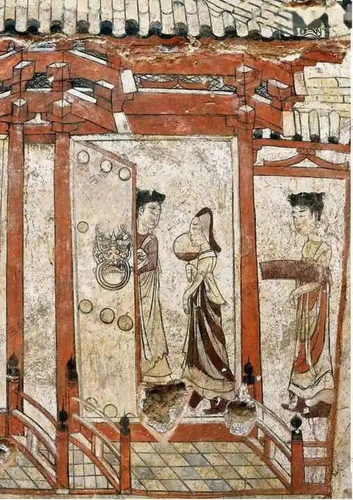 北朝壁画丨精彩绝伦的九原岗墓壁画_墓葬_细节_样式